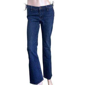 Rare Vintage Sergio Valente Y2K Lace Up Side Jeans Low Rise Bootcut SZ 28